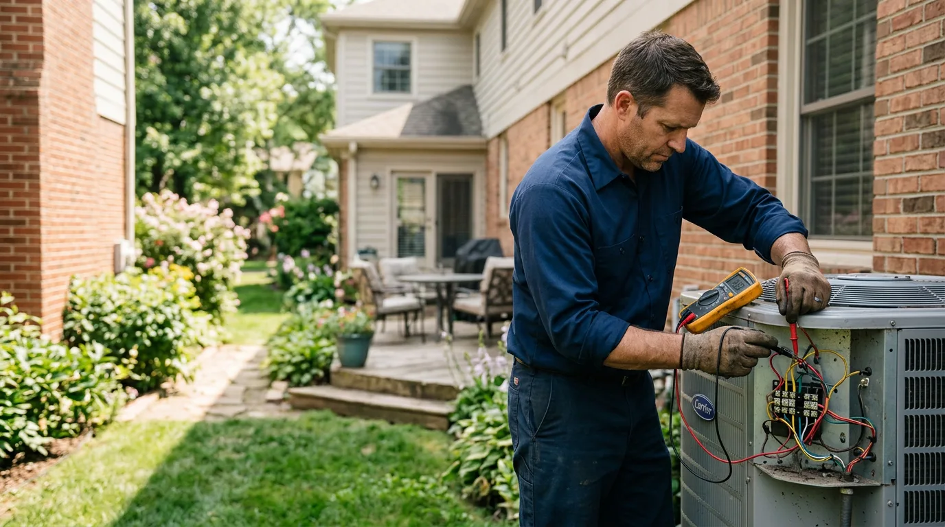 HVAC technician working near Glen Cove, NY